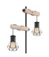 Priska Multi Arm Floor Lamp Matt Black 2x E27-4