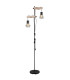 Priska Multi Arm Floor Lamp Matt Black 2x E27-7