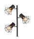 Priska Multi Arm Floor Lamp Matt Black 3x E27-3