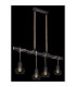 Priska Bar Pendant Ceiling Light Matt Black 4x E27-5