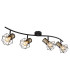 Priska Ceiling Spotlight Bar Matt Black 4x E27-1