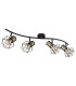 Priska Ceiling Spotlight Bar Matt Black 4x E27-2