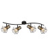 Priska Ceiling Spotlight Bar Matt Black 4x E27-3