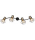 Priska Ceiling Spotlight Bar Matt Black 4x E27-4