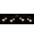 Priska Ceiling Spotlight Bar Matt Black 4x E27-7