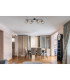 Priska Ceiling Spotlight Bar Matt Black 4x E27-8