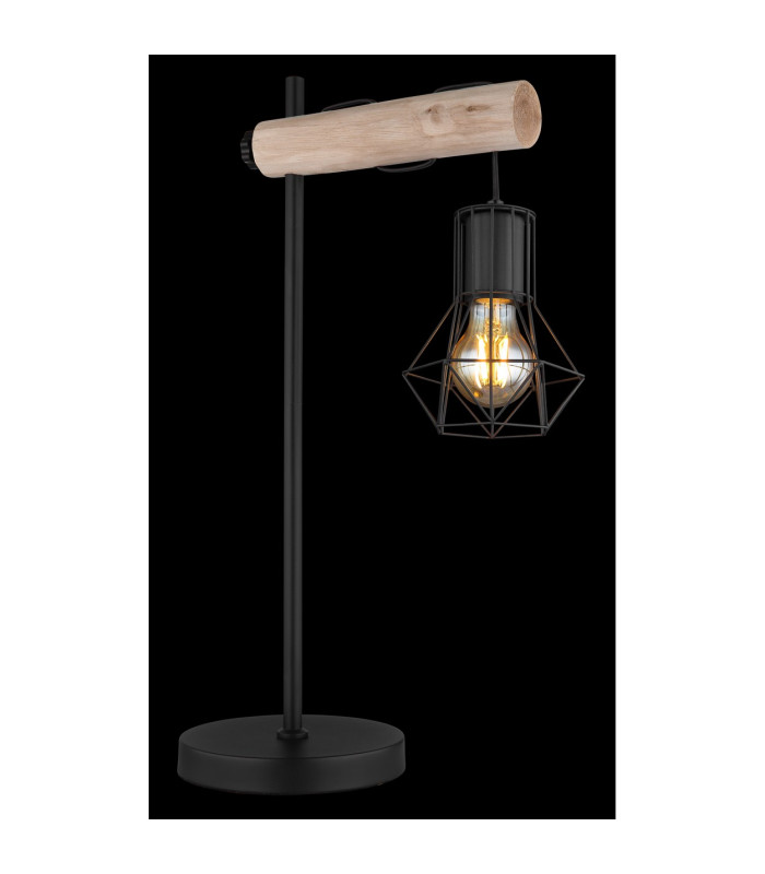 Priska Table Lamp Matt Black 1x E27-4