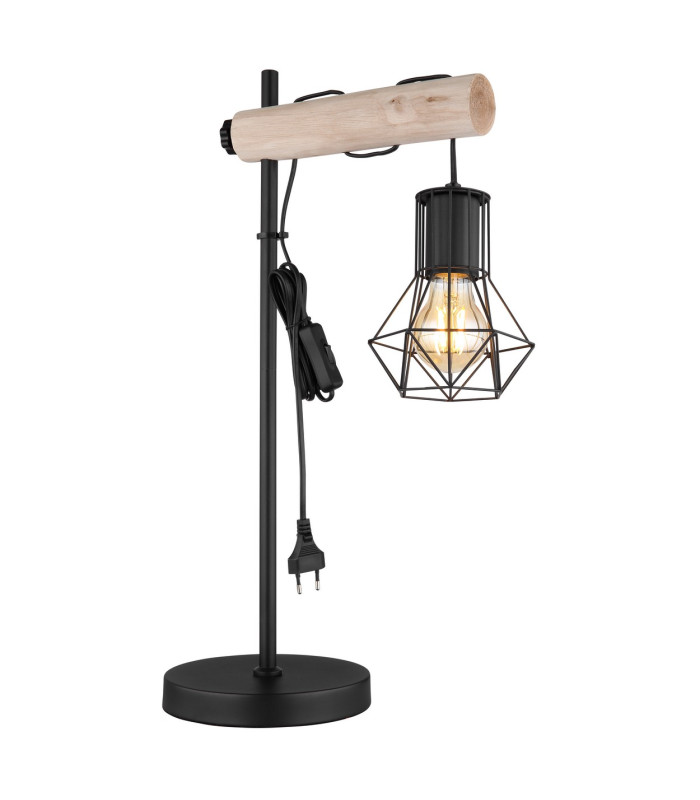 Priska Table Lamp Matt Black 1x E27-5