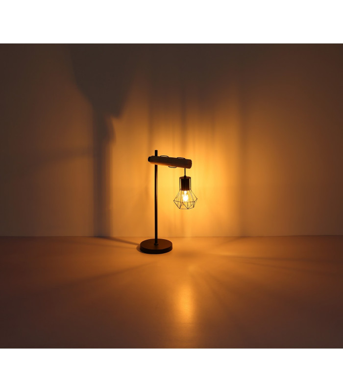 Priska Table Lamp Matt Black 1x E27-6
