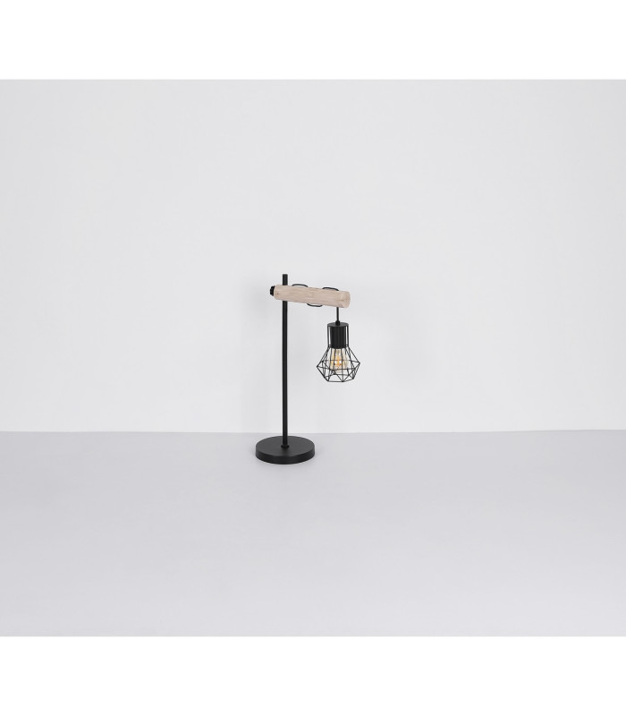 Priska Table Lamp Matt Black 1x E27-8