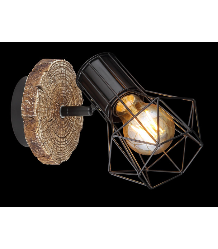 Priska Single Spotlight Black 1x E27-4