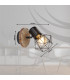 Priska Single Spotlight Black 1x E27-8
