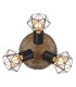 Priska Ceiling Spotlight Clusters Black 3x E27-3