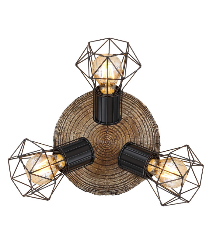 Priska Ceiling Spotlight Clusters Black 3x E27-3