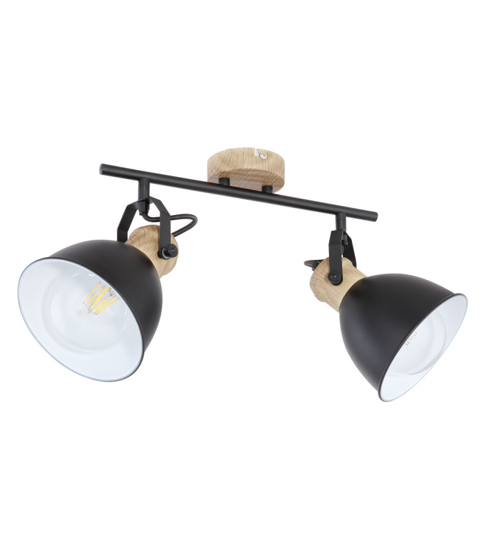 Wiho Twin Ceiling Spotlight Black 2x E27-2