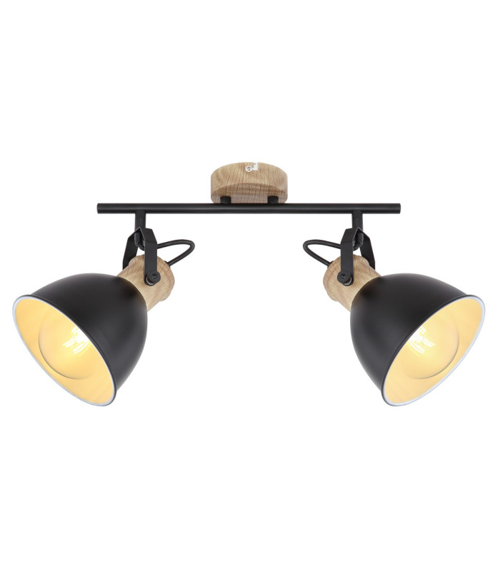 Wiho Twin Ceiling Spotlight Black 2x E27-3
