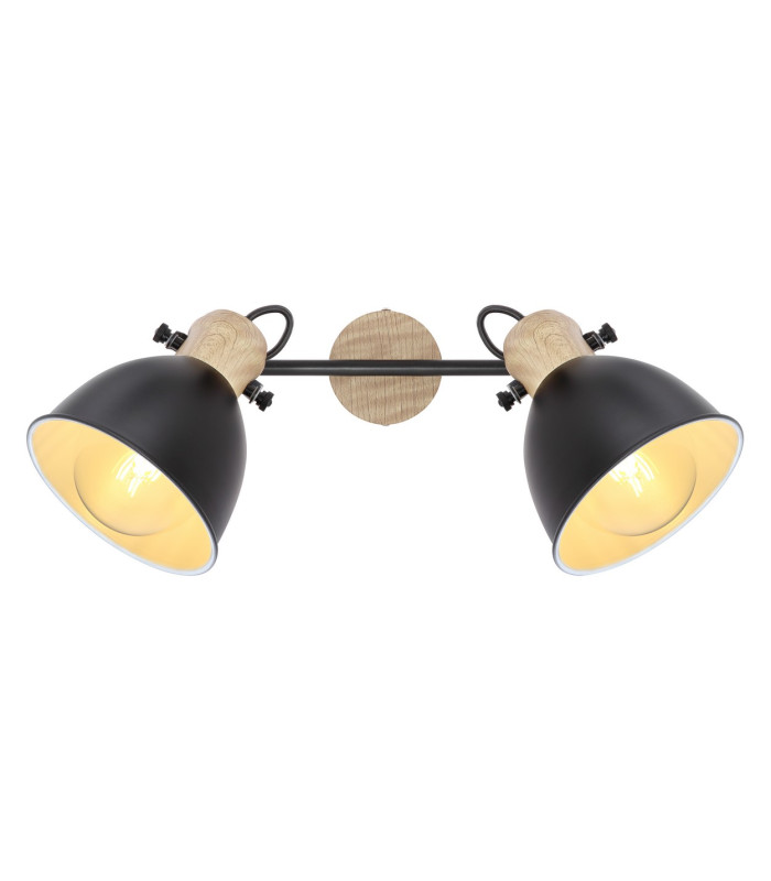 Wiho Twin Ceiling Spotlight Black 2x E27-4