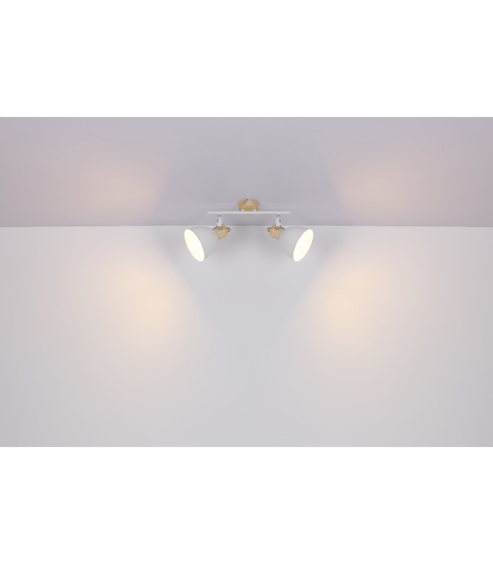 Wiho Twin Ceiling Spotlight White 2x E27-7