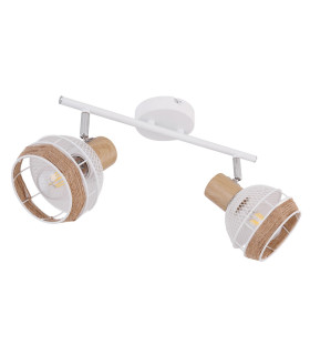Widy Twin Ceiling Spotlight White 2x E27-2