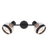 Griddy Twin Ceiling Spotlight Matt Black 2x E27-4