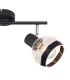 Griddy Twin Ceiling Spotlight Matt Black 2x E27-5