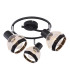 Griddy Ceiling Spotlight Clusters Matt Black 3x E27-1