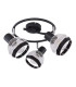 Griddy Ceiling Spotlight Clusters Matt Black 3x E27-2