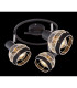 Griddy Ceiling Spotlight Clusters Matt Black 3x E27-7