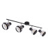 Griddy Ceiling Spotlight Bar Matt Black 4x E27-2