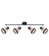 Griddy Ceiling Spotlight Bar Matt Black 4x E27-3