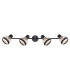Griddy Ceiling Spotlight Bar Matt Black 4x E27-4