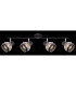 Griddy Ceiling Spotlight Bar Matt Black 4x E27-7