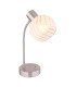Willy Desk Task Lamp Nickel Matt Clear Glass Shade 1x E27-1