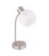 Willy Desk Task Lamp Nickel Matt Clear Glass Shade 1x E27-2