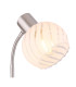Willy Desk Task Lamp Nickel Matt Clear Glass Shade 1x E27-3