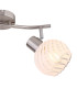 Willy Twin Ceiling Spotlight Nickel Matt Clear Glass Shade 2x E27-5