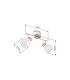 Willy Twin Ceiling Spotlight Nickel Matt Clear Glass Shade 2x E27-12