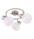 Willy Ceiling Spotlight Clusters Nickel Matt Clear Glass Shade 3x E27-2