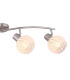 Willy Ceiling Spotlight Bar Nickel Matt Clear Glass Shade 4x E27-5