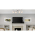 Willy Ceiling Spotlight Bar Nickel Matt Clear Glass Shade 4x E27-8