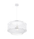 Vigatto Cylindrical Pendant Ceiling Light White 1x E27-1