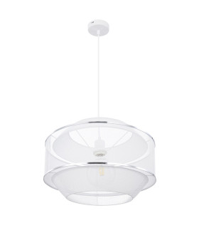 Vigatto Cylindrical Pendant Ceiling Light White 1x E27-2