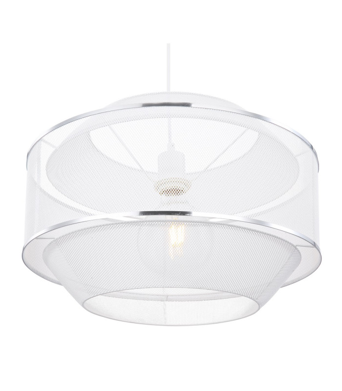Vigatto Cylindrical Pendant Ceiling Light White 1x E27-3