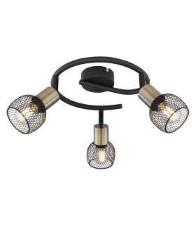 Fiastra Ceiling Spotlight Clusters Matt Black 3x E14-1