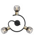 Fiastra Ceiling Spotlight Clusters Matt Black 3x E14-3