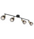 Fiastra Bar Pendant Ceiling Light Matt Black 4x E14-1
