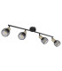 Fiastra Bar Pendant Ceiling Light Matt Black 4x E14-2