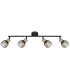 Fiastra Bar Pendant Ceiling Light Matt Black 4x E14-3