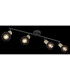 Fiastra Bar Pendant Ceiling Light Matt Black 4x E14-6