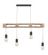 Joelle Bar Pendant Ceiling Light Matt Black 4x E27-3